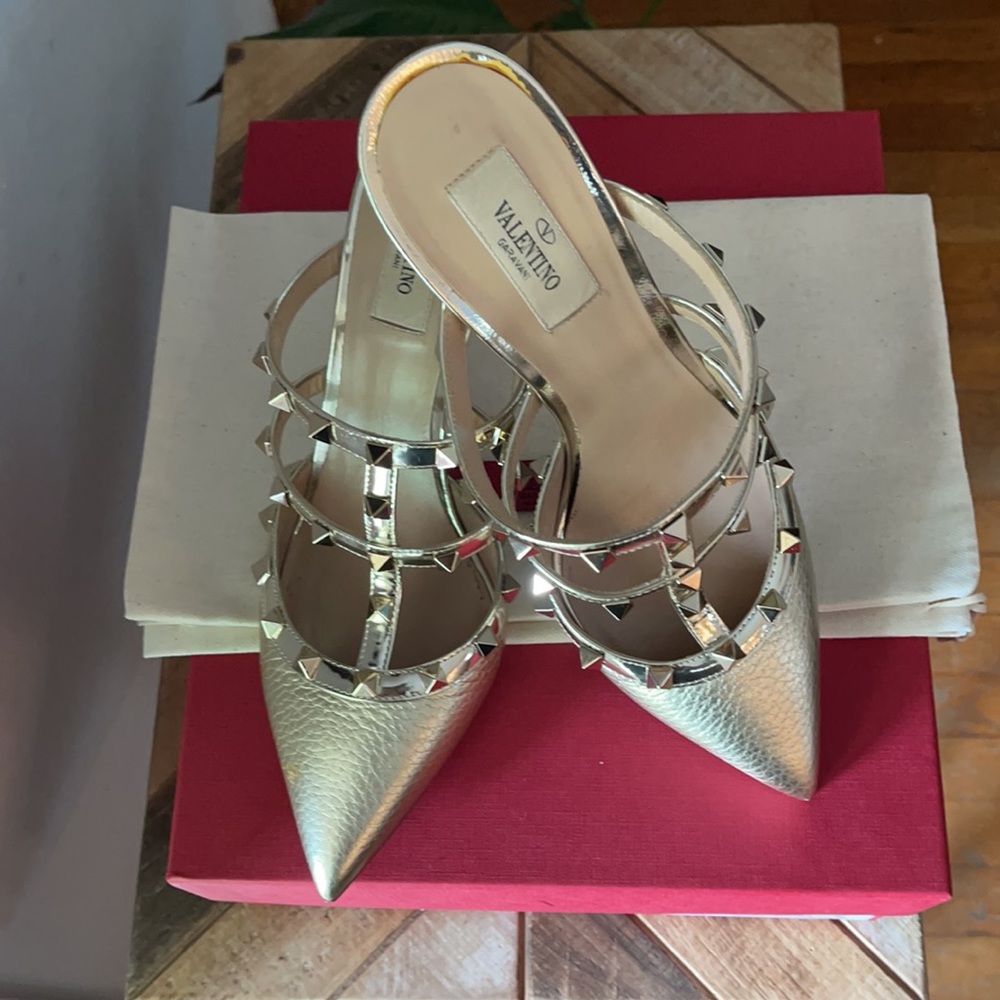 Valentino Garavani Rockstud Mules 4inch heel